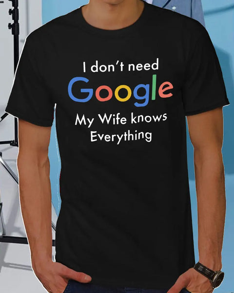 I DON'T NEED GOOGLE MY WIFE KNOWS EVERYTHING