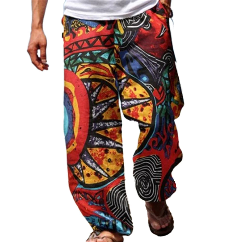 Men's Casual Beach  Baggy Harem Pants