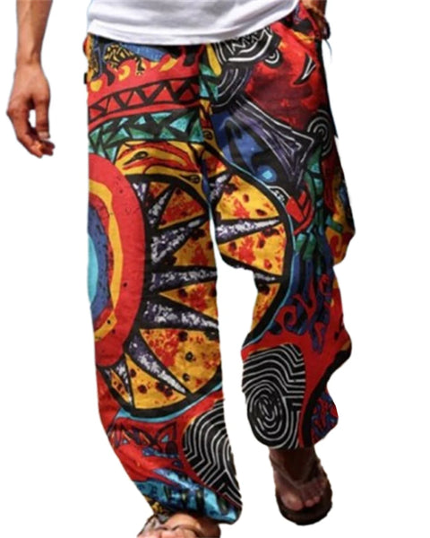 Men's Casual Beach  Baggy Harem Pants