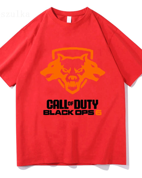 Call of Duty Black Ops 6 Tshirts Unisex Cotton Graphic Tee Shirt Vintage