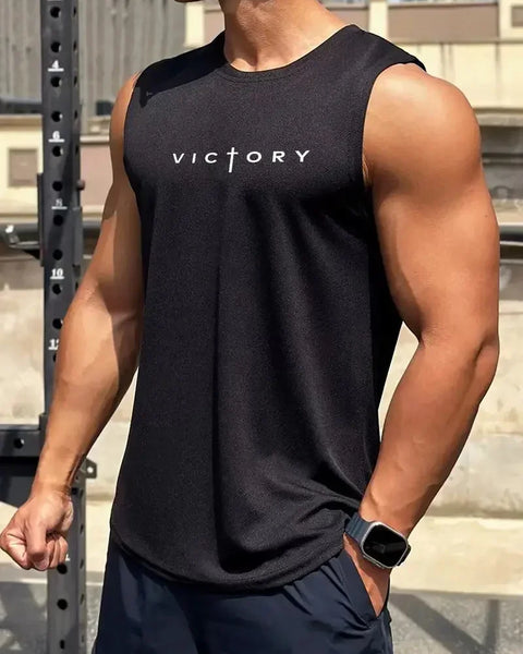 Outdoor Badminton Tennis Sports Men's Tank Tops Street Sleeveless Shirts Summer Casual Run Fitness Vest Fashion Gym T-shirts Man