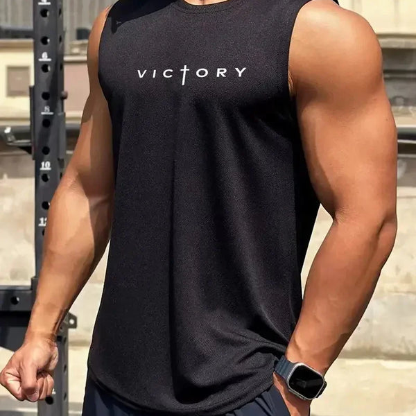 Outdoor Badminton Tennis Sports Men's Tank Tops Street Sleeveless Shirts Summer Casual Run Fitness Vest Fashion Gym T-shirts Man