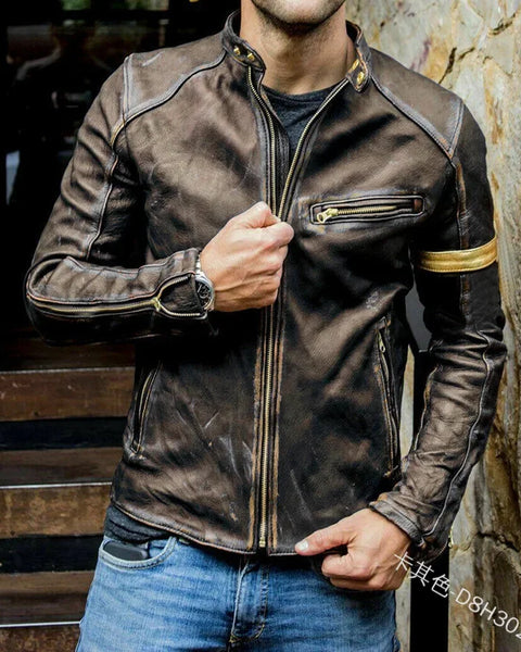 American Men's Biker Jackets with Unique Styles.