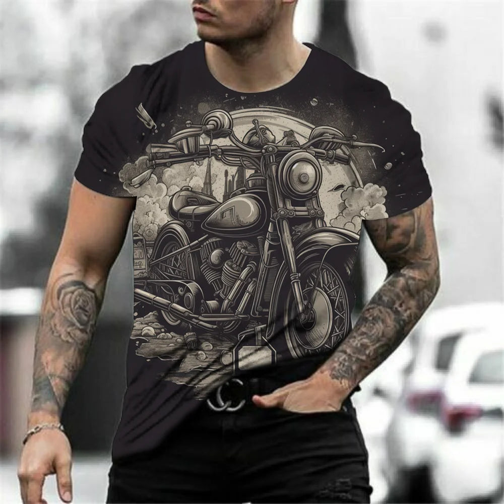 Vintage Biker Breathable Tees