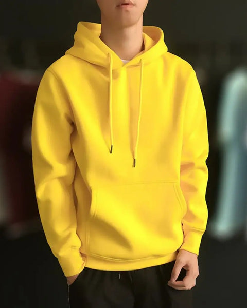 Male  Popular Warm Ribbed Bottom Hoodie Comfy Sweatshirt Hooded   for Dating