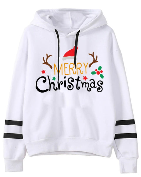 Winter Merry Christmas Sweatshirts Women's Hoodie