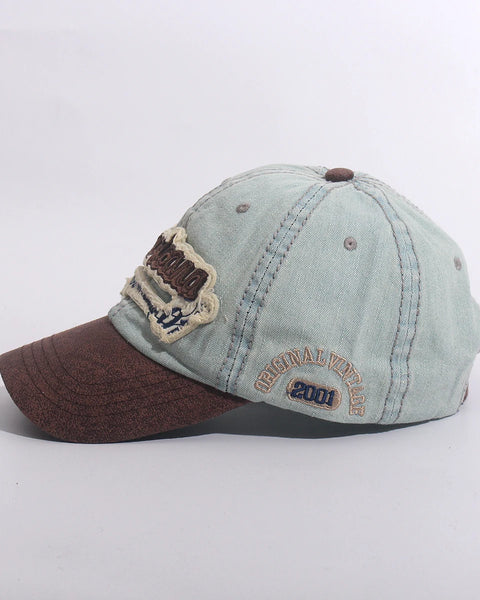 Unisex Washed Denim Baseball Cap