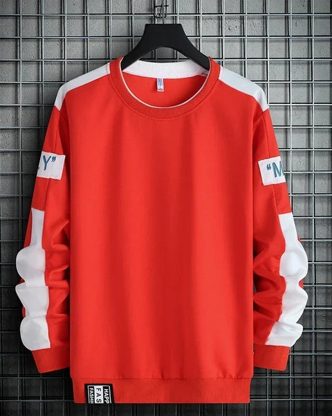 2024 Men Sweatshirt Hoodies Harajuku Hip Hop Streetwear Casual Men's Pullover Hoodie Spring Autumn Patchwork Sweatshirts Mend