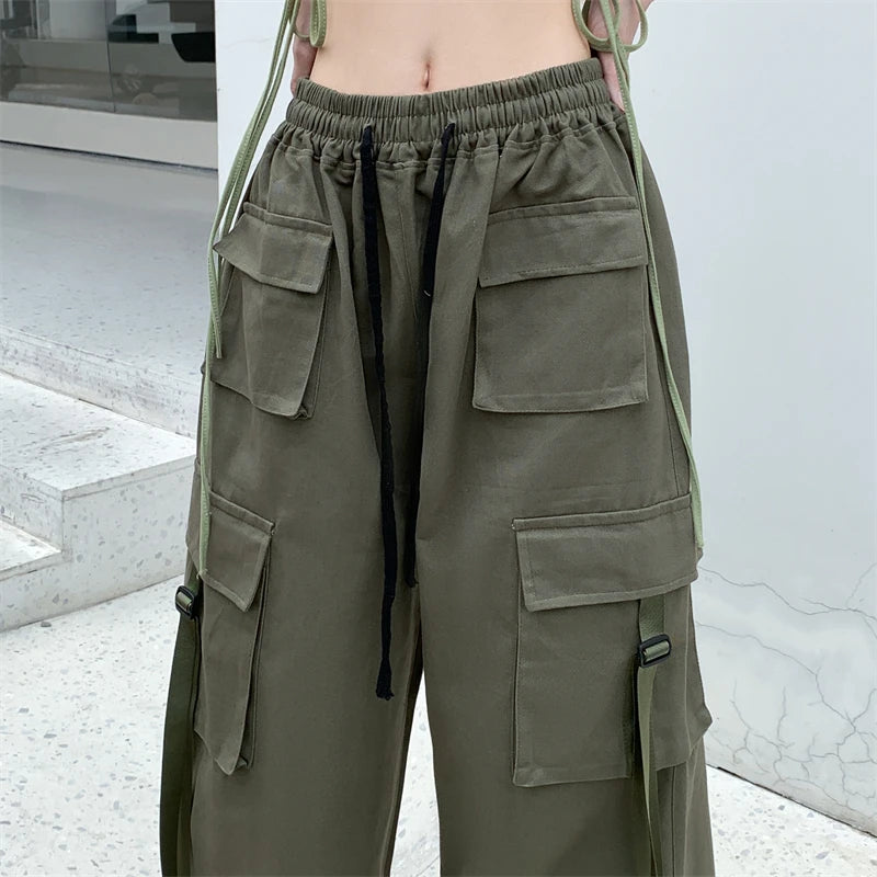 Cotton High Street Cargo Pants for Women  Hip-hop Cool Dances baggy outfits