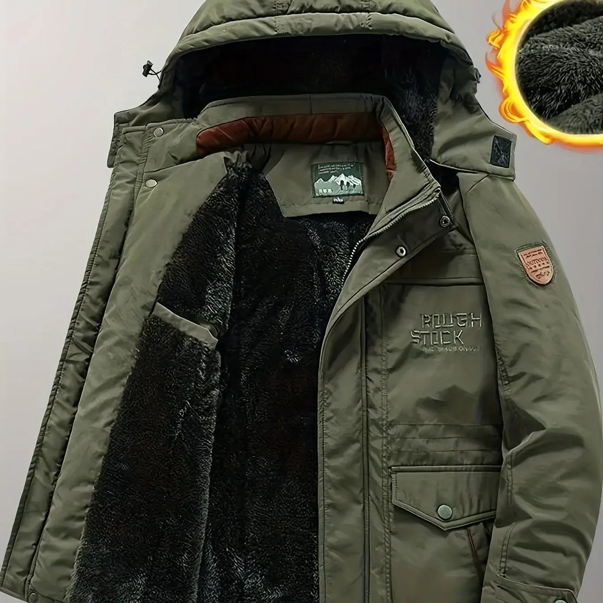 Leisure Winter Men's Windbreak Hooded Jackets