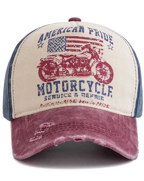 Motorcycle Printing Baseball Cap