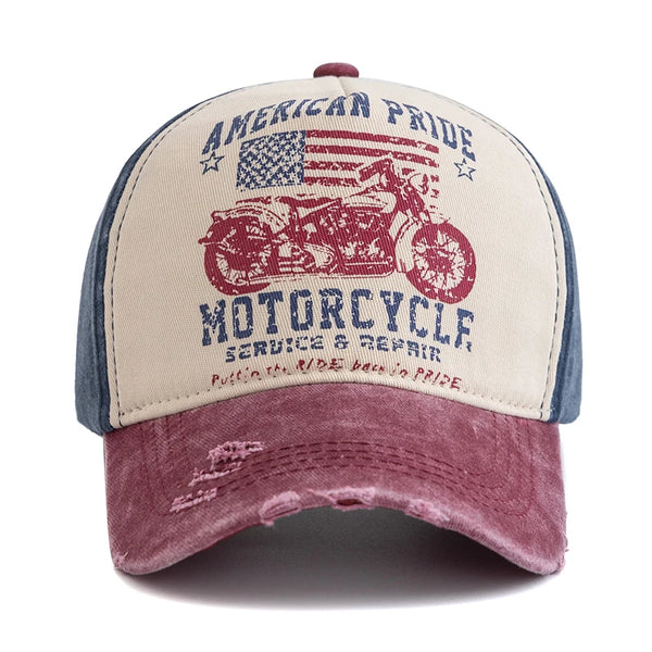 Motorcycle Printing Baseball Cap