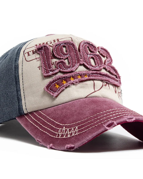 Vintage Cotton Baseball  Embroidery Unisex  Cap