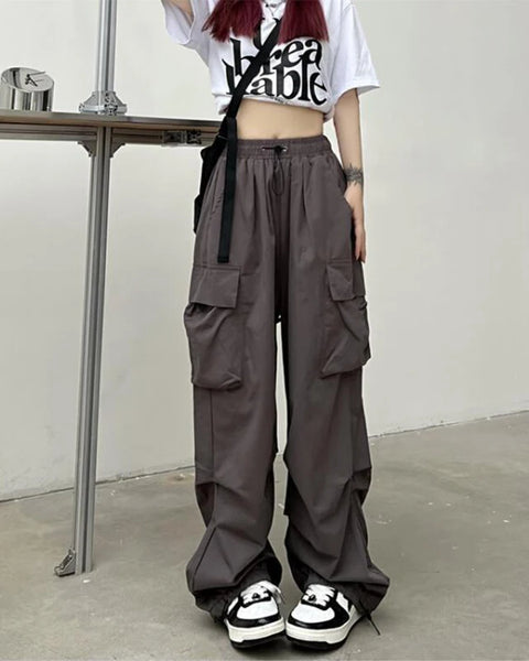 Wide Leg Baggy Trousers Y2k Streetwear Oversize