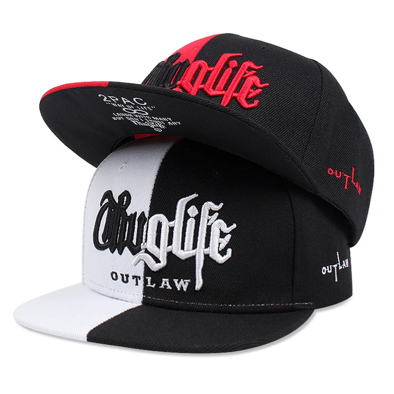 New Fashion Fastball CAP Thug life Embroidery Hip hop Baseball Cap Snapback Hat