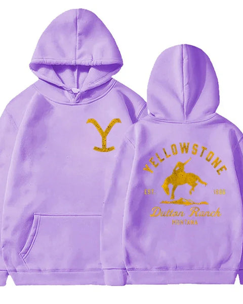 Classic Fashion Yellowstone Dutton Ranch Printed Hoodies