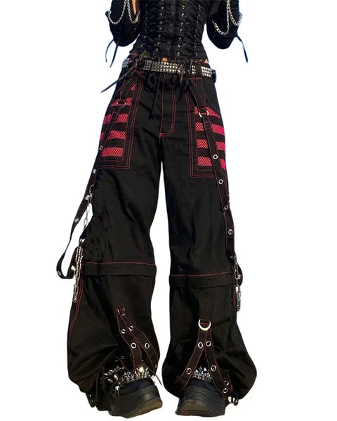 Gothic Women Punk Cargo Pants