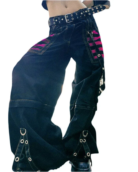 Gothic Women Punk Cargo Pants