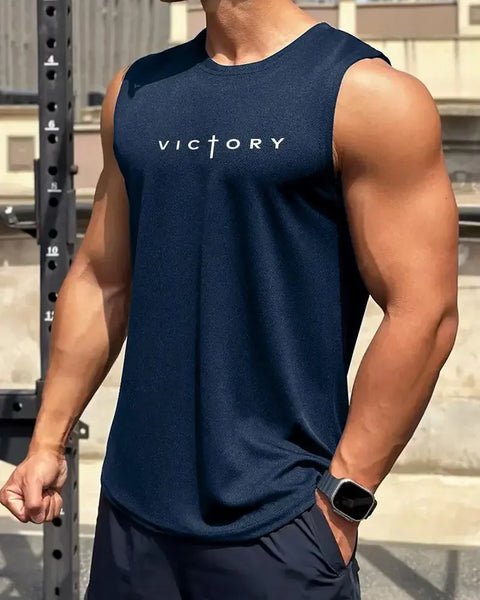 Outdoor Badminton Tennis Sports Men's Tank Tops Street Sleeveless Shirts Summer Casual Run Fitness Vest Fashion Gym T-shirts Man