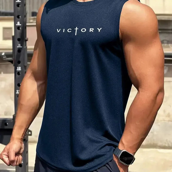 Outdoor Badminton Tennis Sports Men's Tank Tops Street Sleeveless Shirts Summer Casual Run Fitness Vest Fashion Gym T-shirts Man