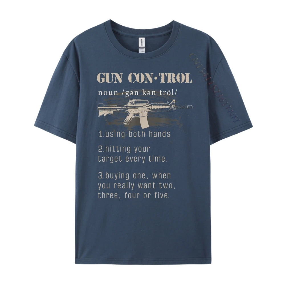 2nd Amendment Funny Gun Control T-shirts for Men