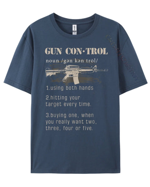 2nd Amendment Funny Gun Control T-shirts for Men