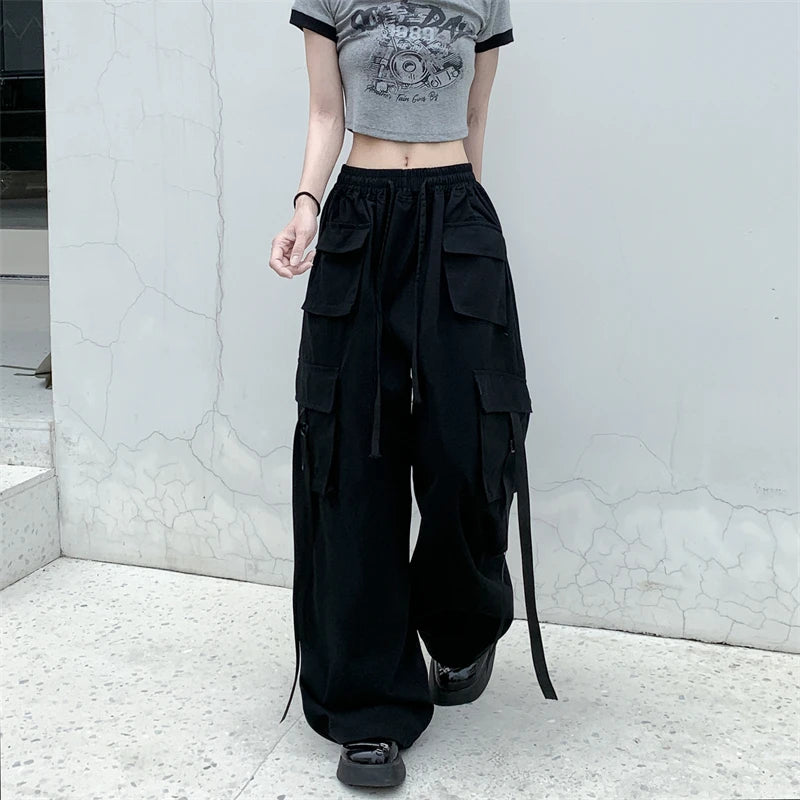 Cotton High Street Cargo Pants for Women  Hip-hop Cool Dances baggy outfits