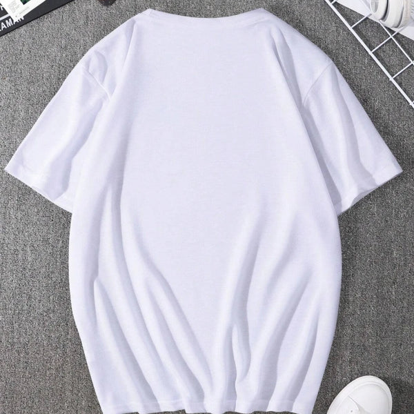 Mountain On Inspirationde Printing T-Shirt Men Oversized Cotton Summer Tshirt Breathable Loose O-Neck Tee Shirts Hip Hop Tees