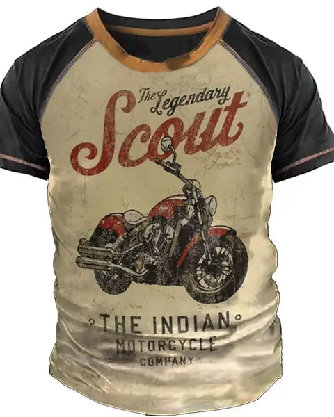 Vintage Motorcycle Sport 3d Printed Men's T-shirt