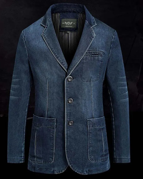 winter  Men's Denim Jacket Bomber Coat