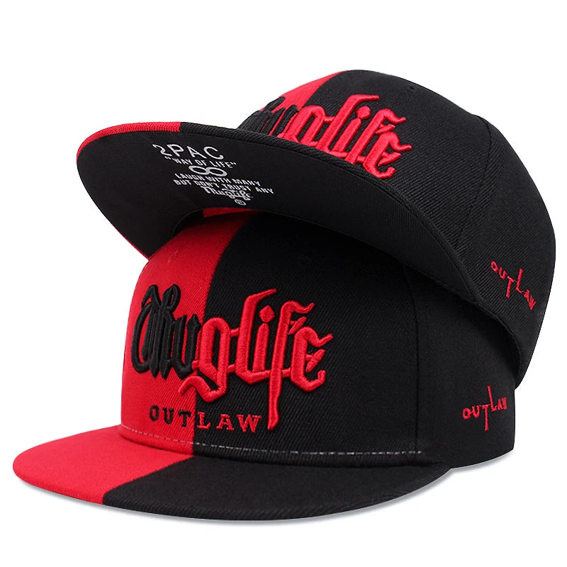 New Fashion Fastball CAP Thug life Embroidery Hip hop Baseball Cap Snapback Hat