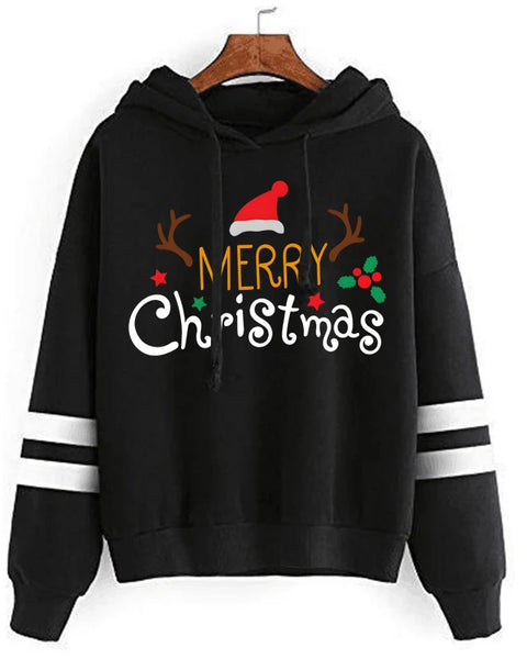 Winter Merry Christmas Sweatshirts Women's Hoodie