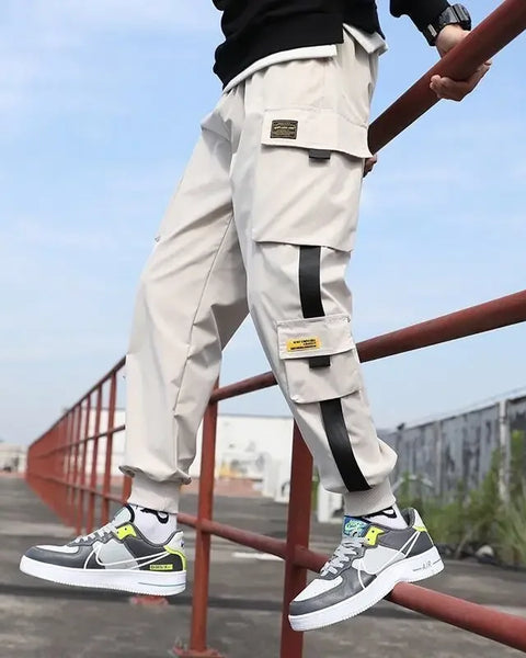 Men's Cargo Thin Style Loose-Fit Work Pants