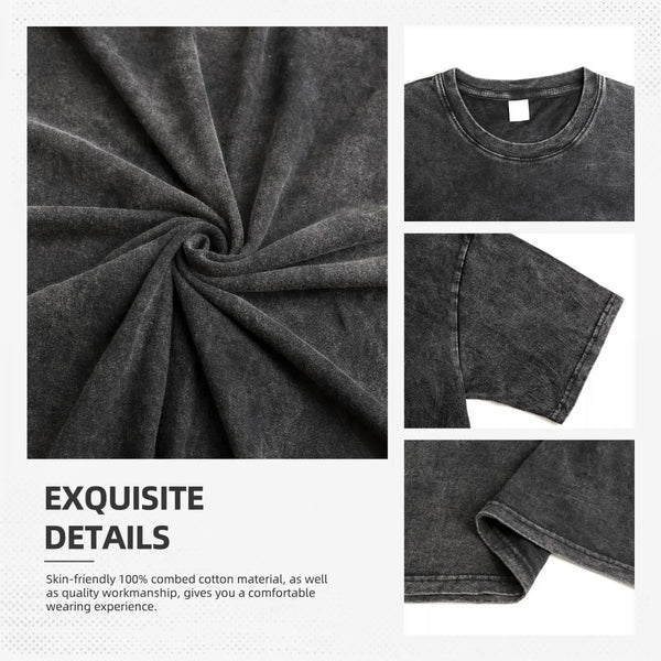 2024 New Alien Romulus Print Washed T Shirt Male Streetwear Casual T-Shirt Beach O Neck Leisure Tee Shirt Print Big Size Clothes