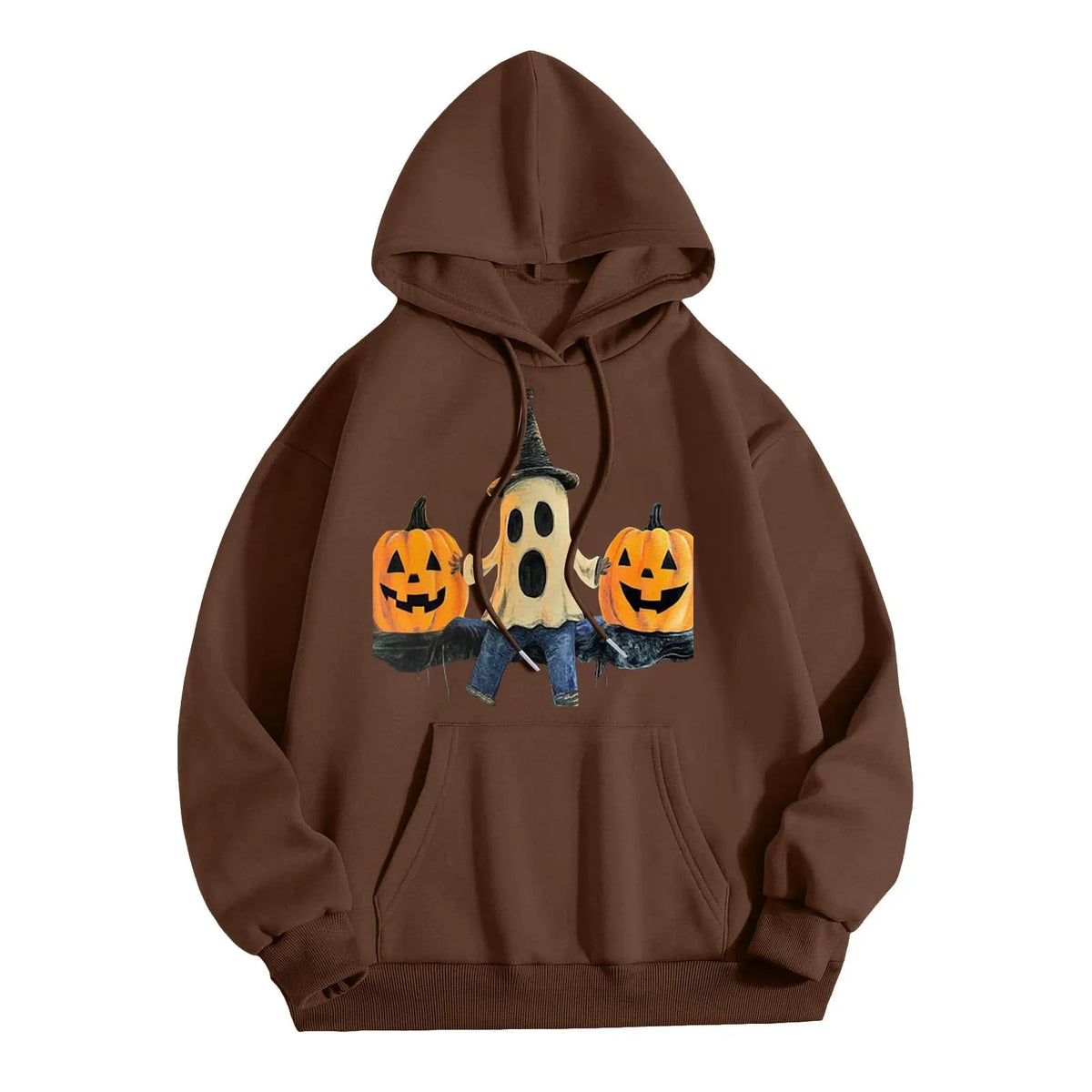 Loose Fit Hoodie Sweatshirt Pumpkin Halloween Men's Fashion Casual Comfortable Streetwear Style China Made Clothing