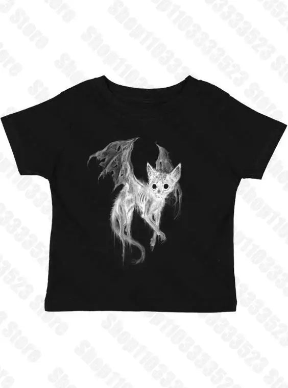 Slim Tops Streetwear Goth Short Sleeve Graphic T-shirts Y2K Clothes