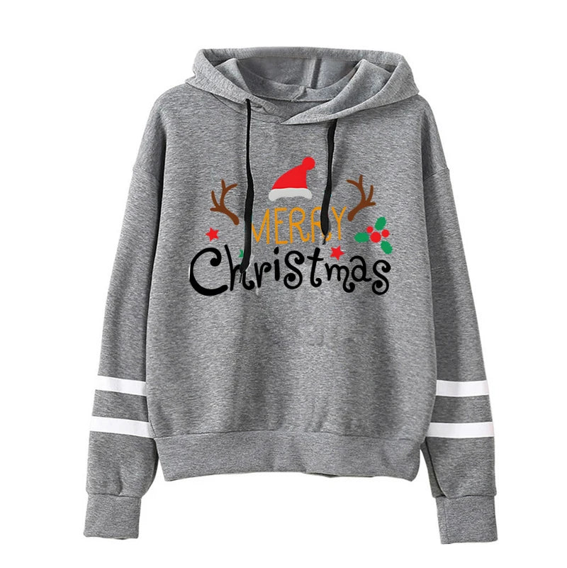 Winter Merry Christmas Sweatshirts Women's Hoodie