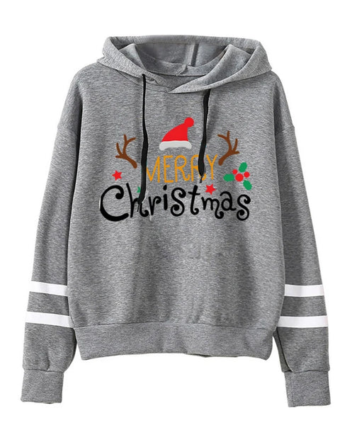 Winter Merry Christmas Sweatshirts Women's Hoodie