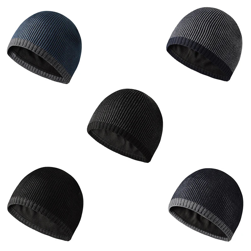 straight edge warm ski beanie hat