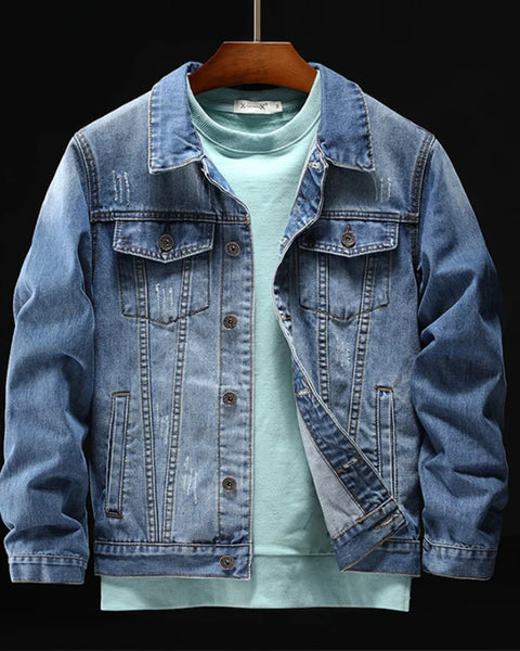 Indian Chief Embroidery Denim Jackets Men