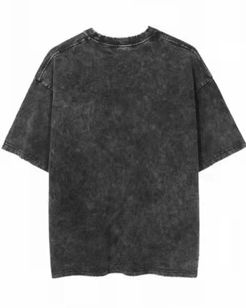 2025 Washed Vintage T-Shirts Street Hip Hop Retro Punk T Shirt women Harajuku Casual Cotton Short Sleeve Acid Wash TShirts top