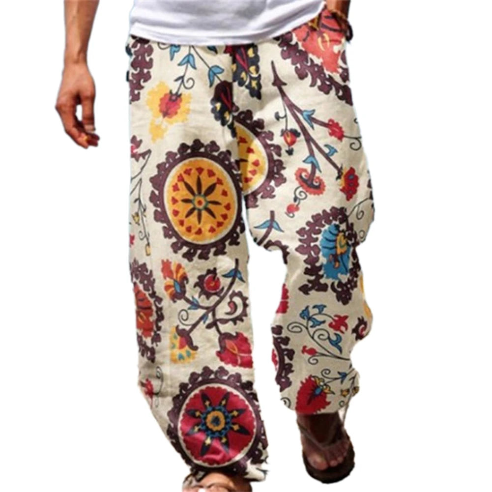 Men's Casual Beach  Baggy Harem Pants