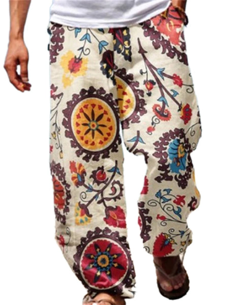 Men's Casual Beach  Baggy Harem Pants