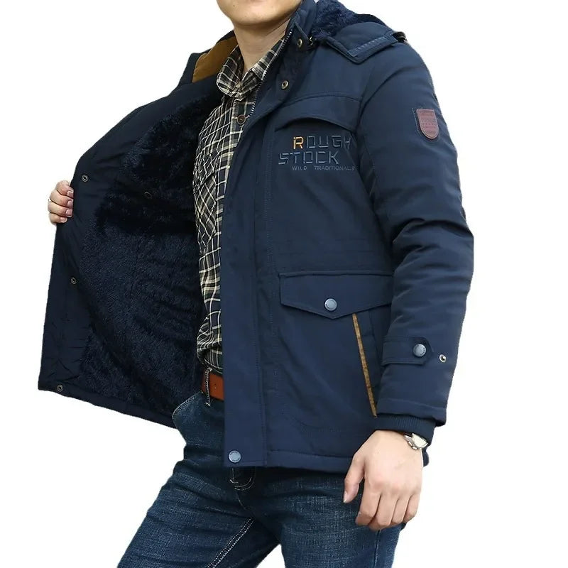 Leisure Winter Men's Windbreak Hooded Jackets