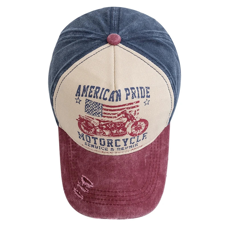 Motorcycle Printing Baseball Cap