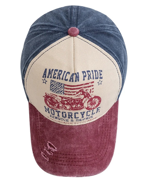 Motorcycle Printing Baseball Cap