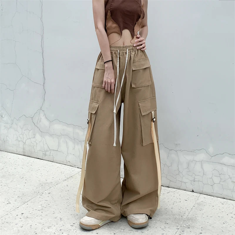 Cotton High Street Cargo Pants for Women  Hip-hop Cool Dances baggy outfits