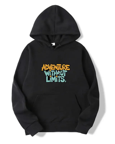 Adventure Without Limits Letters Print Hoody Sweatshirts Teens Pullover Sweatshirt Luxury Streetwear Solid Pullovers Tops
