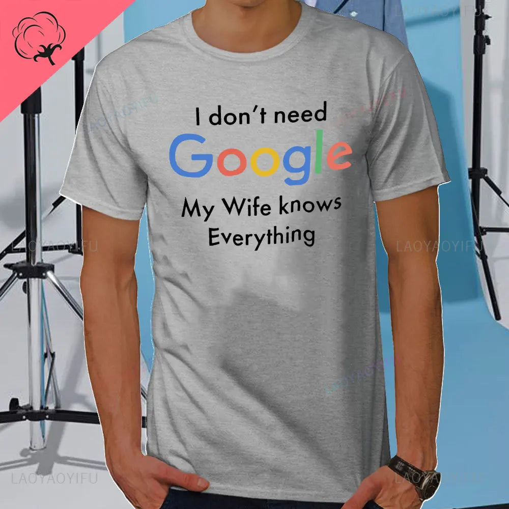 I DON'T NEED GOOGLE MY WIFE KNOWS EVERYTHING