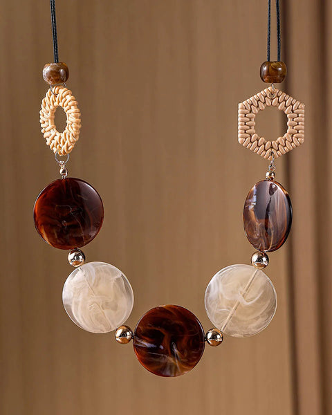 Vintage Acrylic  Handmade Pendants Necklaces